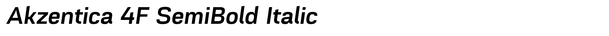 Akzentica 4F SemiBold Italic image
